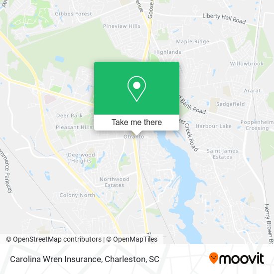 Mapa de Carolina Wren Insurance