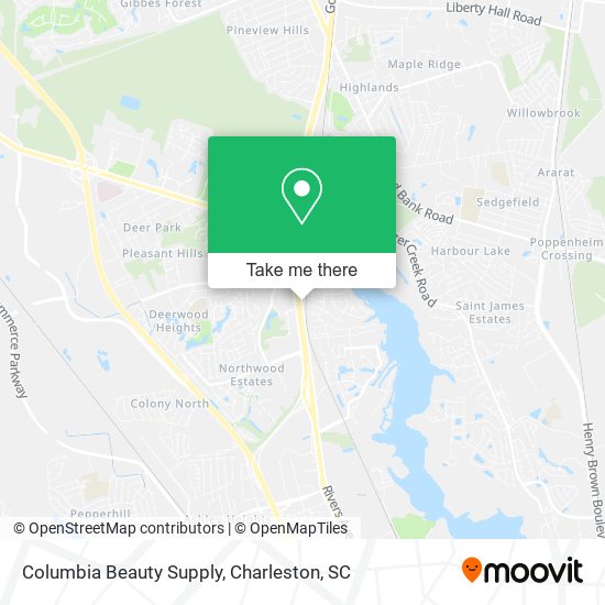 Mapa de Columbia Beauty Supply