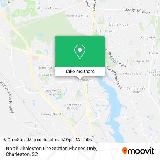 North Chaleston Fire Station Phones Only map