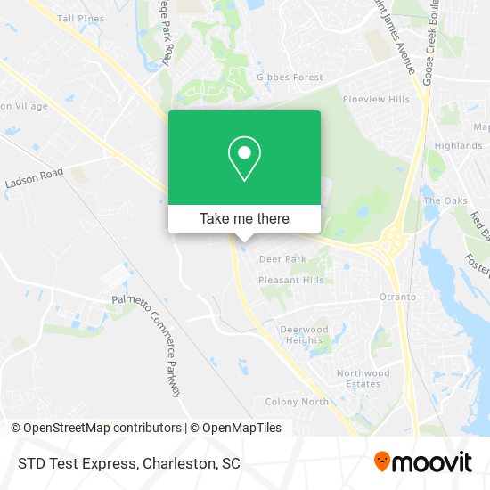 STD Test Express map