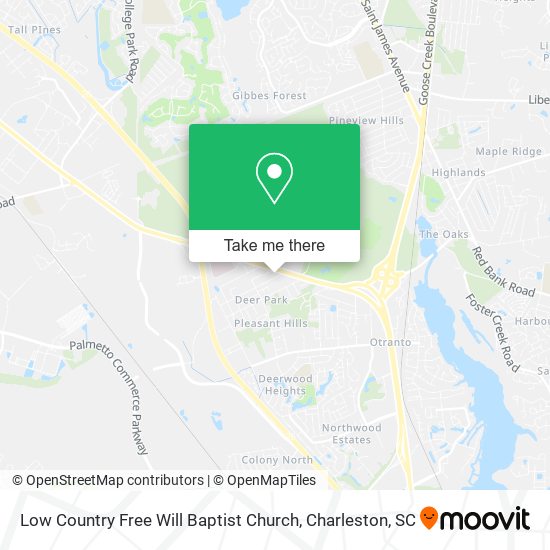 Low Country Free Will Baptist Church map