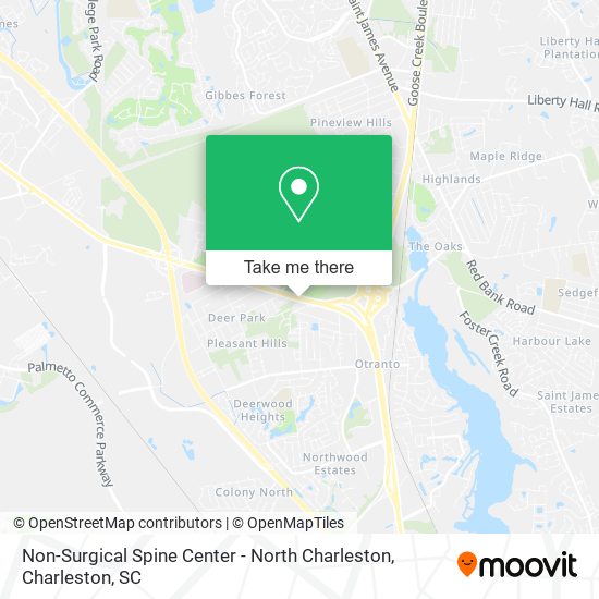 Mapa de Non-Surgical Spine Center - North Charleston