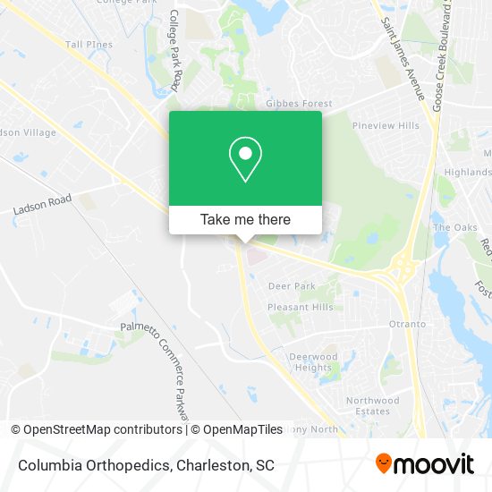 Columbia Orthopedics map