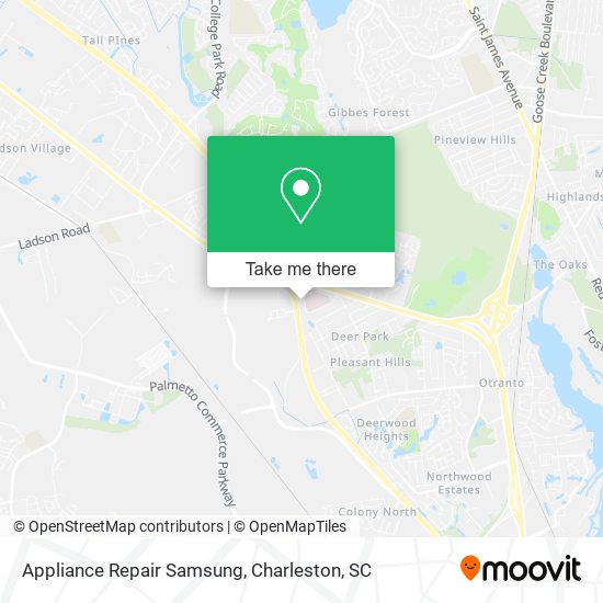 Appliance Repair Samsung map