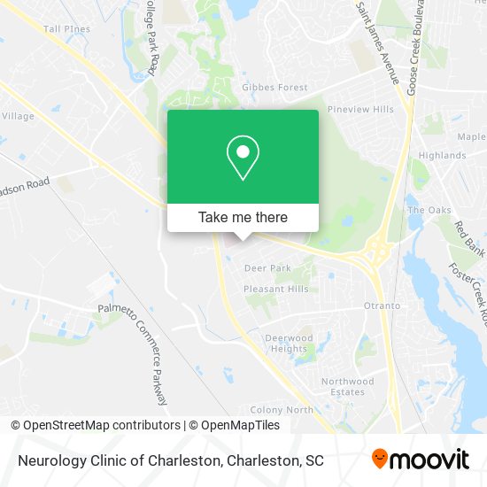 Neurology Clinic of Charleston map