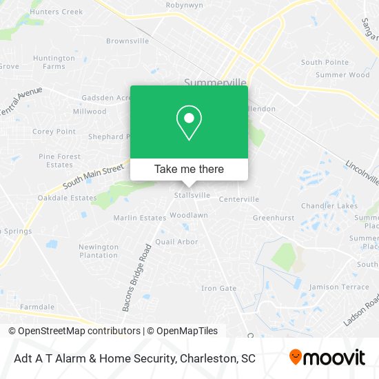 Adt A T Alarm & Home Security map