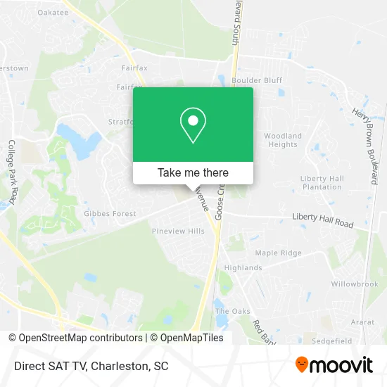 Direct SAT TV map