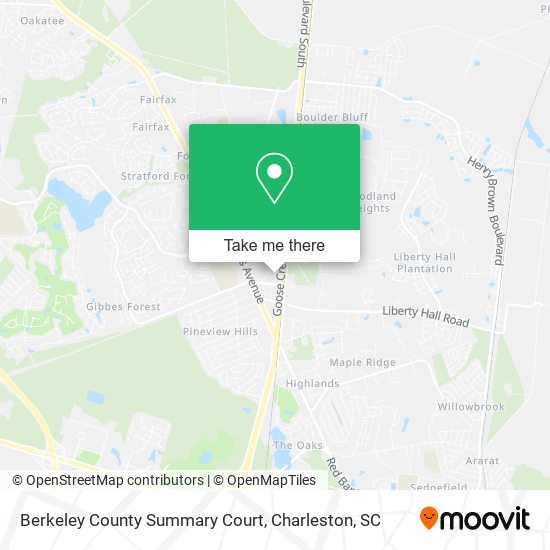 Mapa de Berkeley County Summary Court
