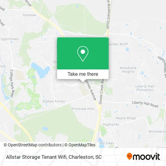 Allstar Storage Tenant Wifi map