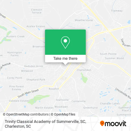 Trinity Classical Academy of Summerville, SC map