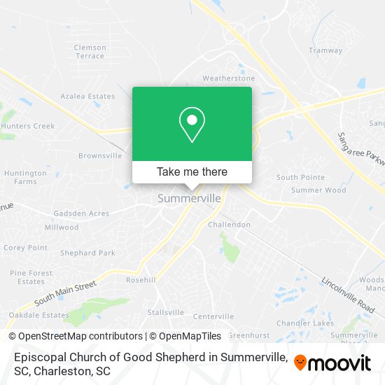 Mapa de Episcopal Church of Good Shepherd in Summerville, SC