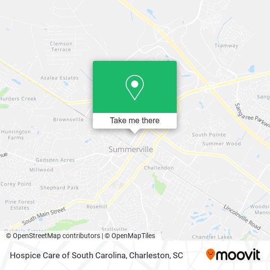 Hospice Care of South Carolina map