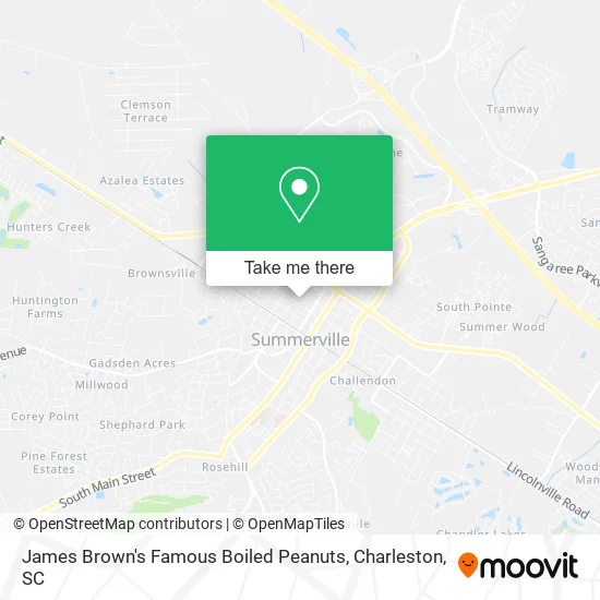 James Brown's Famous Boiled Peanuts map