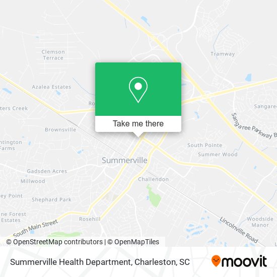 Summerville Health Department map