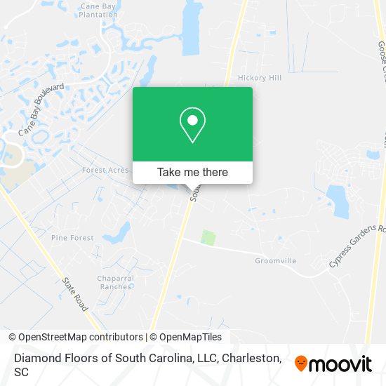Diamond Floors of South Carolina, LLC map