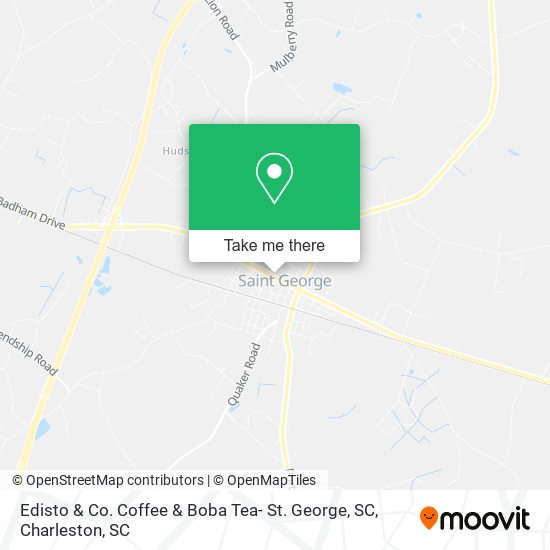 Mapa de Edisto & Co. Coffee & Boba Tea- St. George, SC
