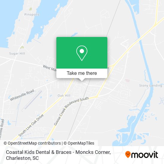 Mapa de Coastal Kids Dental & Braces - Moncks Corner