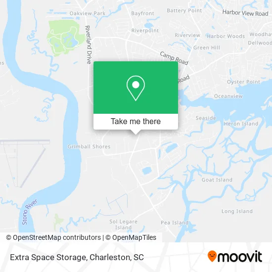 Extra Space Storage map