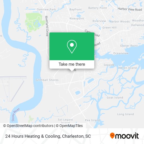 Mapa de 24 Hours Heating & Cooling