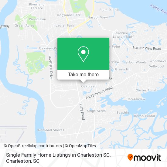 Single Family Home Listings in Charleston SC map