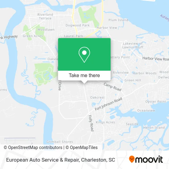 European Auto Service & Repair map