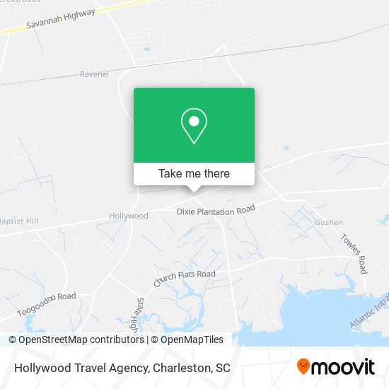 Hollywood Travel Agency map