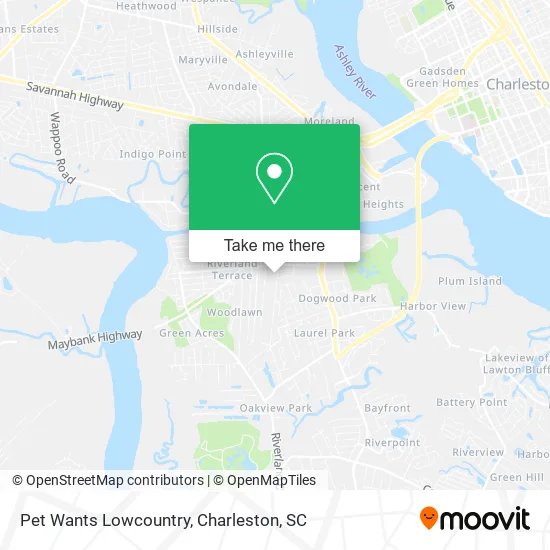 Mapa de Pet Wants Lowcountry
