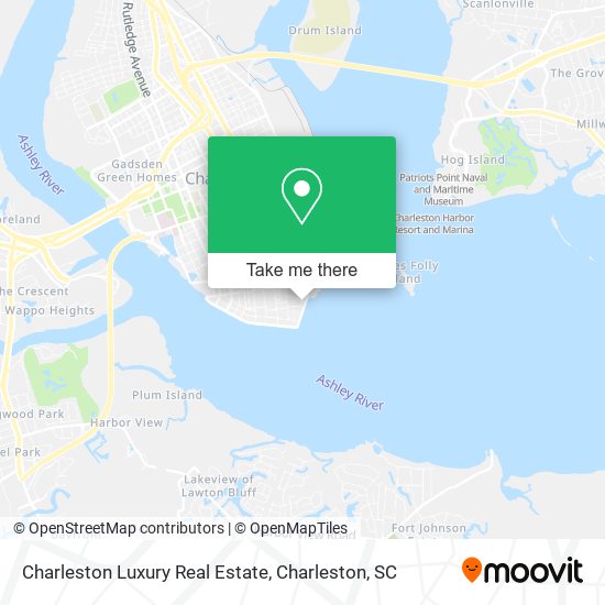Mapa de Charleston Luxury Real Estate