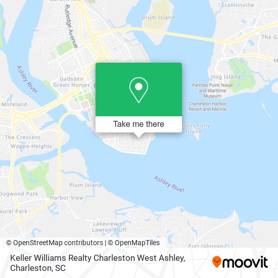 Keller Williams Realty Charleston West Ashley map