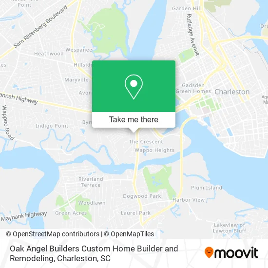Mapa de Oak Angel Builders Custom Home Builder and Remodeling