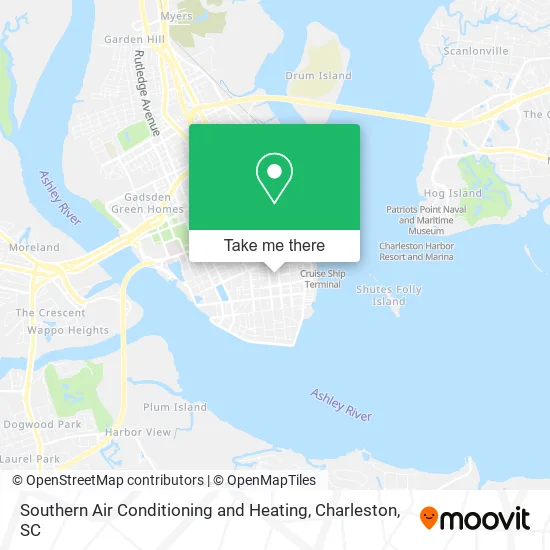 Southern Air Conditioning and Heating map