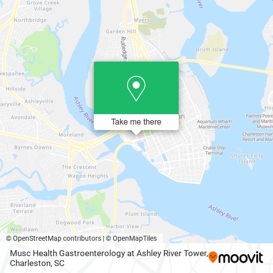 Musc Health Gastroenterology at Ashley River Tower map