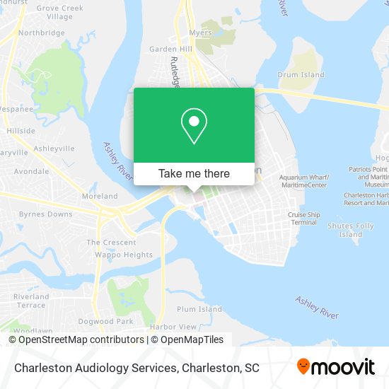 Charleston Audiology Services map