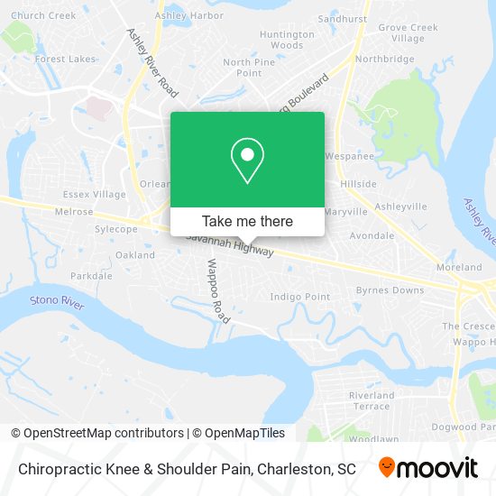 Mapa de Chiropractic Knee & Shoulder Pain