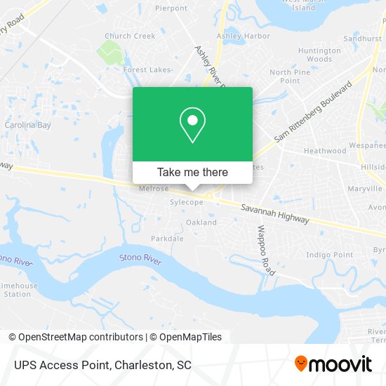 UPS Access Point map