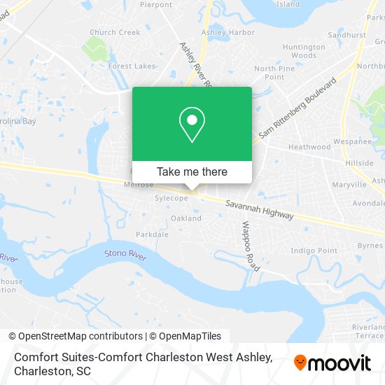 Comfort Suites-Comfort Charleston West Ashley map