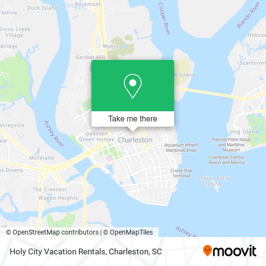 Holy City Vacation Rentals map