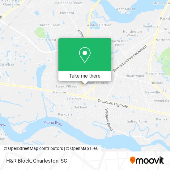 H&R Block map