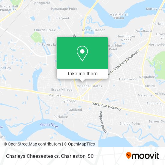 Charleys Cheesesteaks map