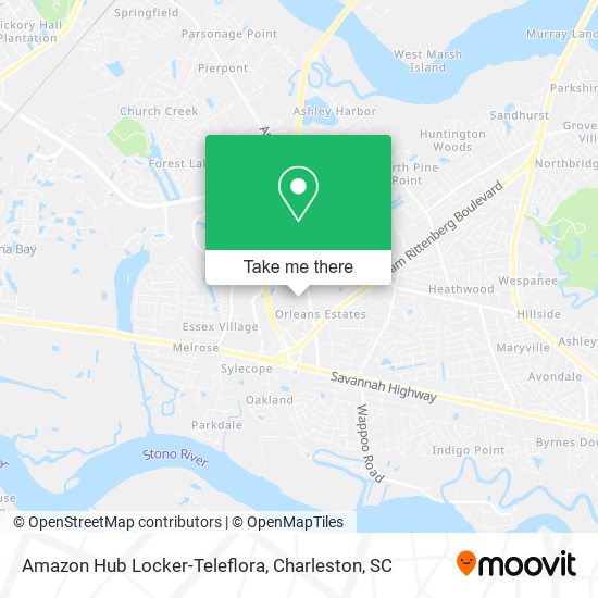 Mapa de Amazon Hub Locker-Teleflora