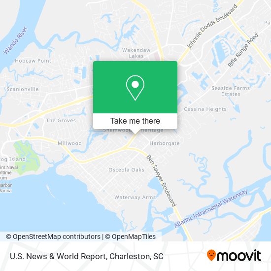 U.S. News & World Report map