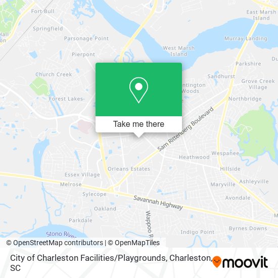Mapa de City of Charleston Facilities / Playgrounds