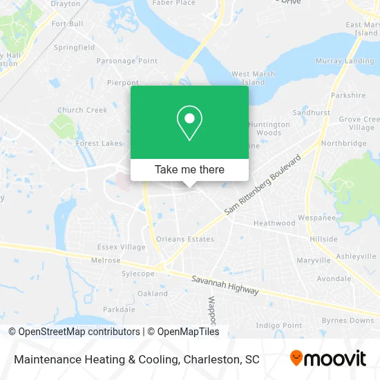 Maintenance Heating & Cooling map