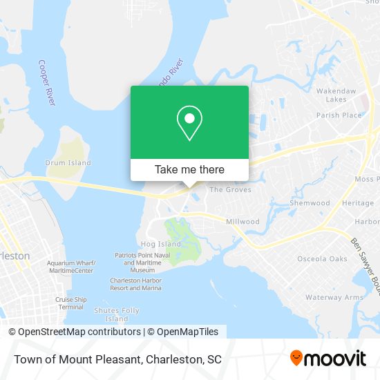 Town of Mount Pleasant map