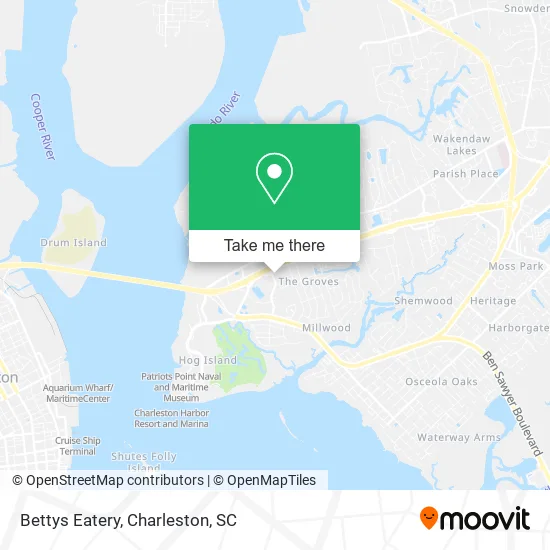 Bettys Eatery map