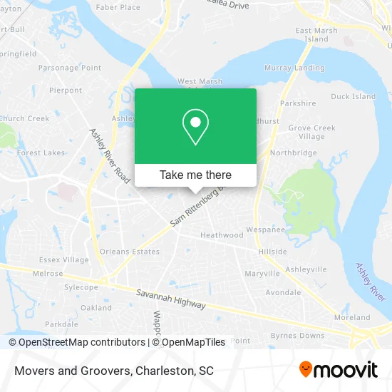 Movers and Groovers map