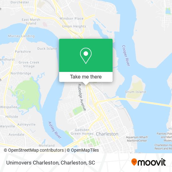 Unimovers Charleston map