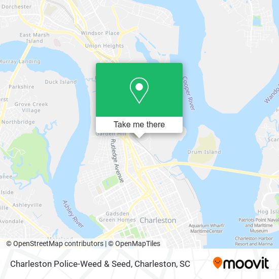 Mapa de Charleston Police-Weed & Seed