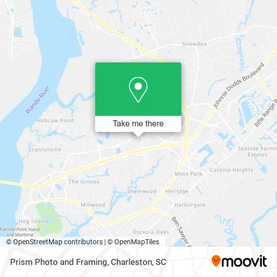 Prism Photo and Framing map