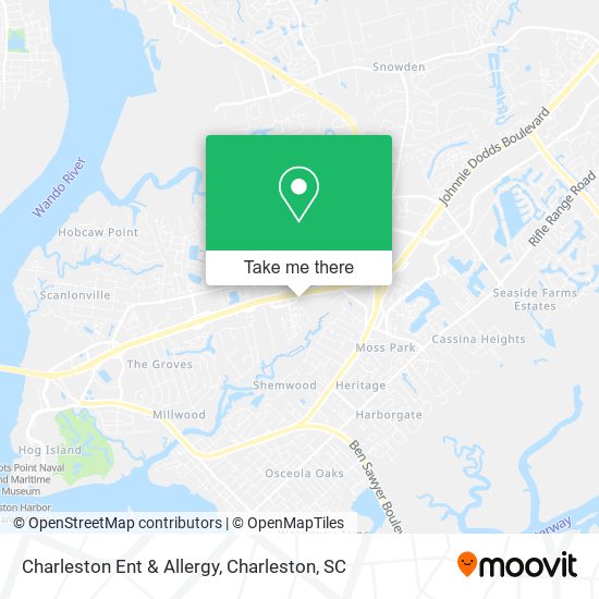 Mapa de Charleston Ent & Allergy